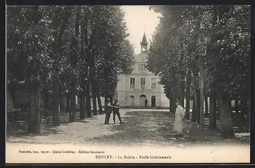 AK Ennery, La Mairie, Ecole Communale