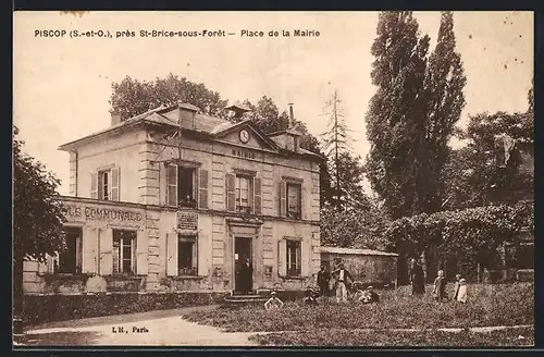 AK Piscop, Près St-Brice-sous-Forêt, Place de la Mairie