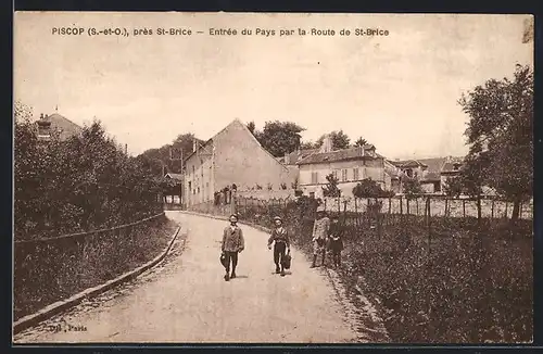 AK Piscop, Près St-Brice, Entrée du Pays par la Route de St-Brice