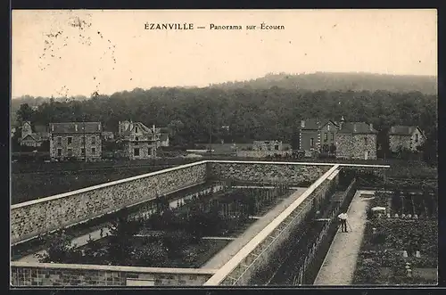AK Ézanville, Panorama sur Écouen