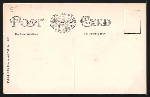 AK Dingman`s Ferry, PA, The Dingman House and Post Office