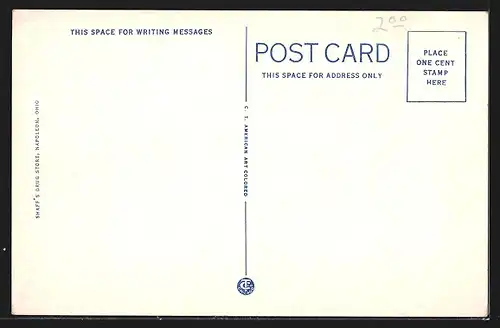 AK Napoleon, OH, US Post Office