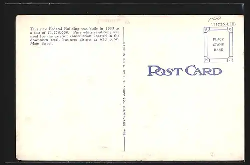 AK Portland, OR, New Federal Post Office