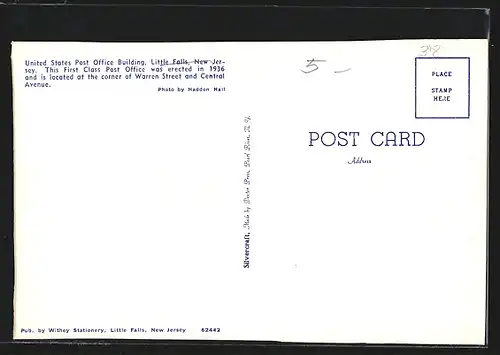 AK Little Falls, NJ, Post Office