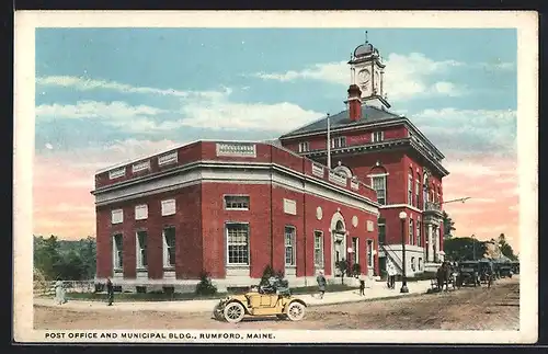 AK Rumford, ME, Post Office and Municipal BLDG.