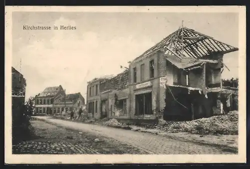 AK Herlies, Blick in die Kirchstrasse