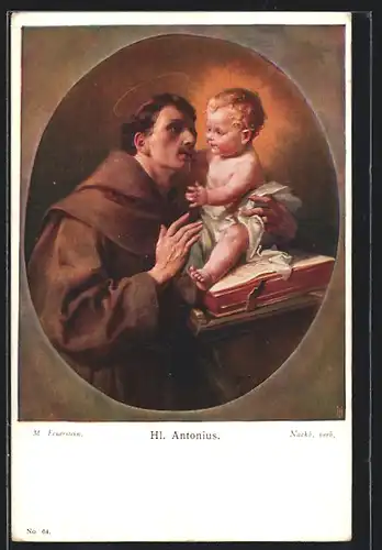 AK Hl. Antonius mit dem Jesuskind