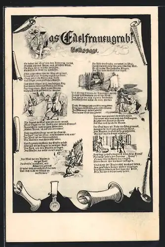 AK Das Edelfrauengrab, Bildergeschichte