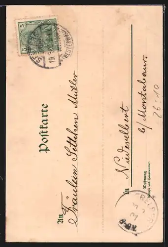 Künstler-AK Alfred Mailick: Landschaft an einer Wassermühle