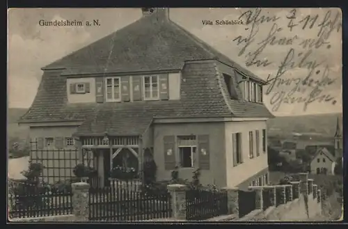 AK Gundelsheim, Villa Schönblick