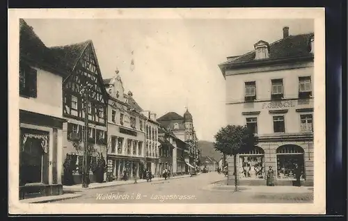 AK Waldkirch i. B., Gasthaus in der Langestrasse