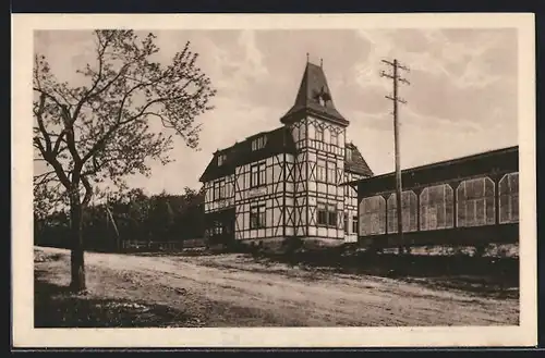 AK Rohda, Hotel Kurhaus Schloss Haarberg v. K. Damm