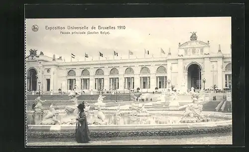AK Bruxelles, Exposition Universelle 1910, Facade principale