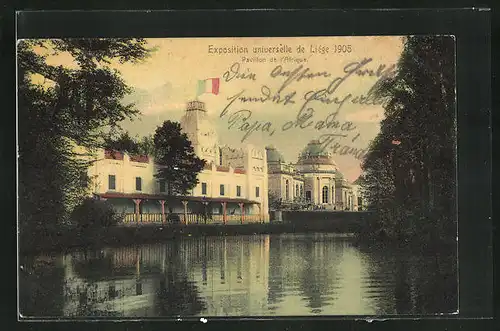 AK Liége / Lüttich, Exposition universelle 1905, Pavillon de l`Afrique, Ausstellung