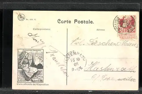 AK Liége / Lüttich, Exposition universelle 1905, Pavillon de l`Afrique, Ausstellung
