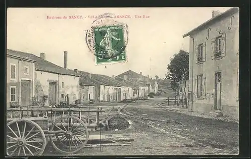 AK Velaine-sous-Amance, Une Rue, Strassenpartie