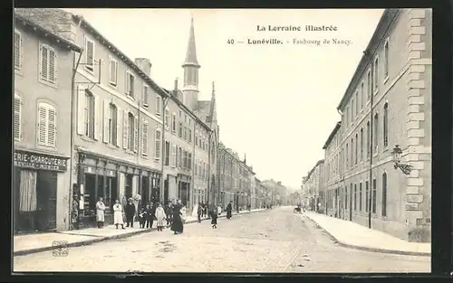 AK Lunéville, Faubourg de Nancy