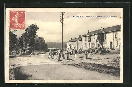 AK Audun-le-Roman, Quartier de la Roulotte