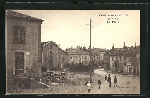 AK Cirey-sur-Vezouze, la Poste