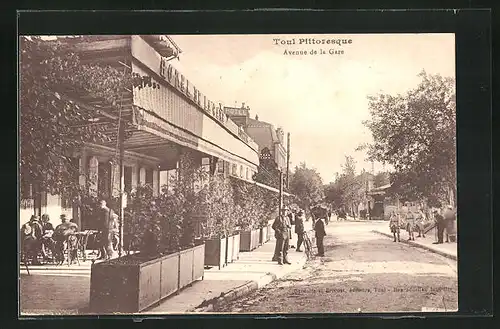 AK Toul, Avenue de la Gare, Hotel de la Gare