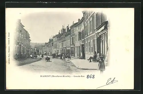 AK Blamont, Grande-Rue, Hauptstrasse