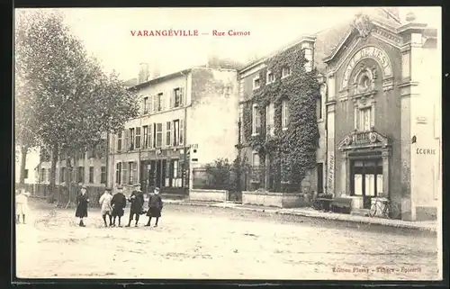 AK Varangeville, Rue Carnot