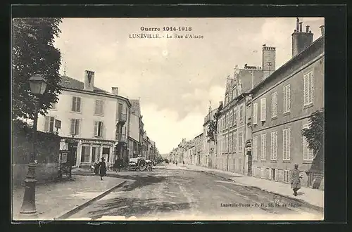 AK Luneville, La Rue d`Alsace