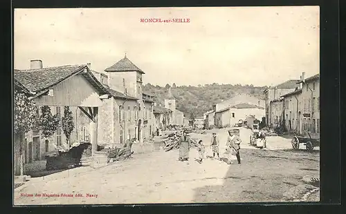 AK Moncel-sur-Seille, Ortspartie