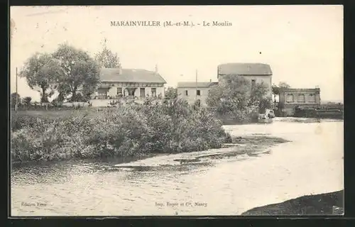 AK Marainviller, Le Moulin, Blick zur Mühle