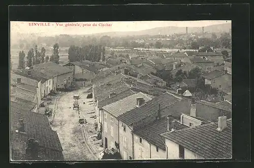 AK Einville, vue generale, prise du Clocher