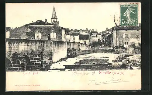 AK Einville, Rue du Pont