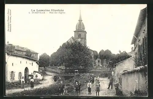 AK Diarville, Rue de l`Eglise, Kinder