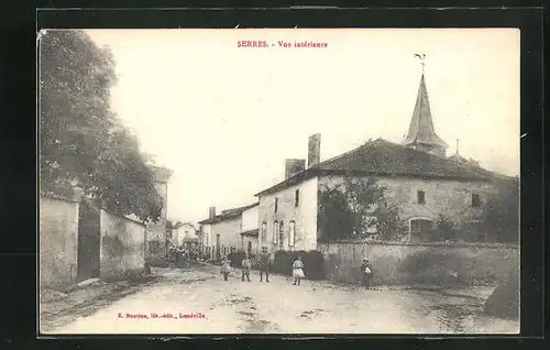 AK Serres, Vue intérieure, Strassenpartie im Ort