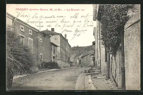 AK Pagney-derriere-Barine, la Grande Rue