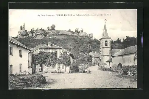 AK Pierre-Percée, Ruines du Chateau des Comtes de Salm