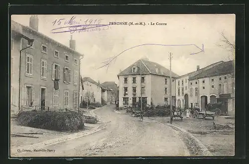 AK Pexonne, Le Centre, Strassenpartie im Zentrum