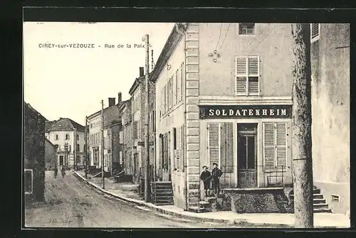 AK Cirey-sur-Vezouze, Rue de la Paix