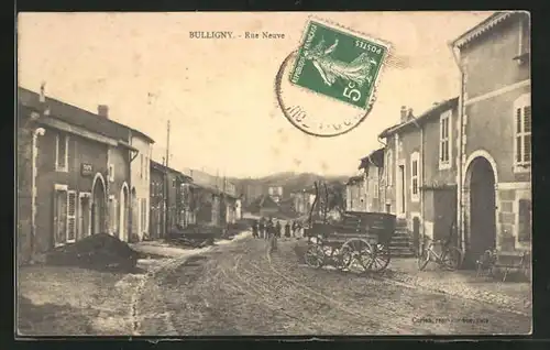 AK Bulligny, Vue en Rue Neuve