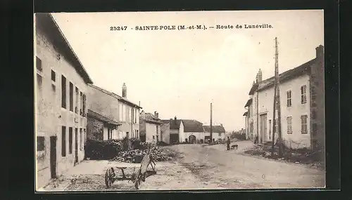 AK Sainte-Pole, Route de Luneville