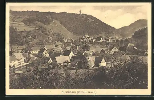 AK Hirschbach i. Mittelfranken, Gesamtansicht des Ortes