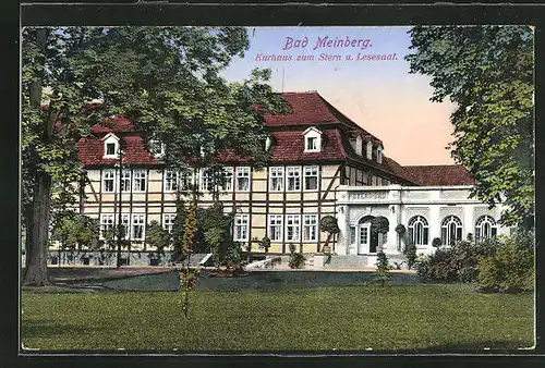AK Bad Meinberg, Hotel-Kurhaus zum Stern und Lesesaal
