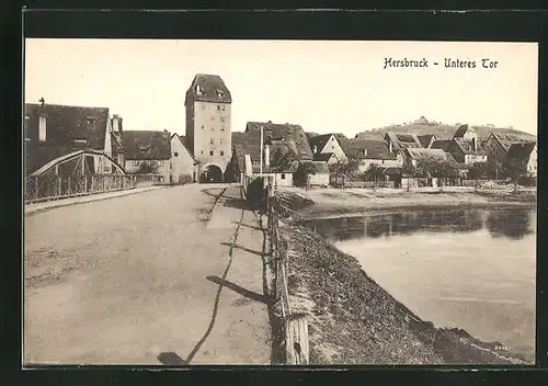 AK Hersbruck, Promenade zum unteren Tor