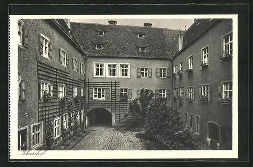 AK Ingolstadt, Kloster und Schulinstitut O. S. F. Gnadenthal, Klosterhof