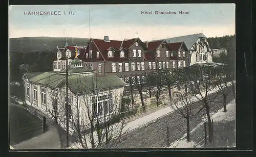 AK Hahnenklee i. H., Hôtel Deutsches Haus