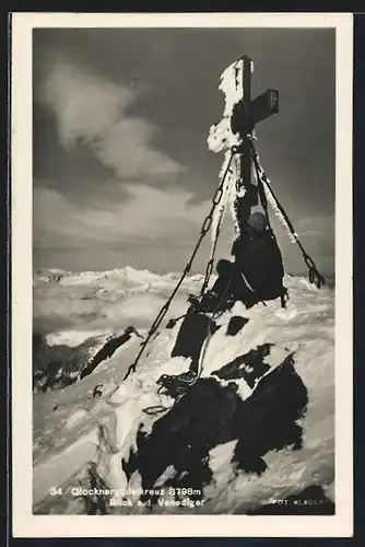 AK Glocknergipfelkreuz, Blick a. d. Venediger