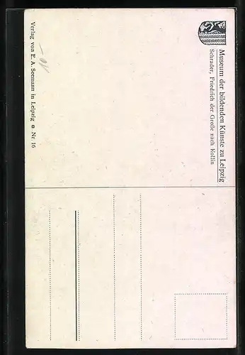 AK Uniformierter König Friedrich II. (der Grosse) im Portrait