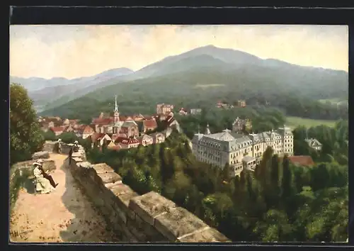 Künstler-AK Heinrich Hoffmann: Badenweiler, Gesamtansicht