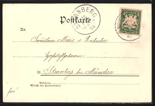 AK Nürnberg, Partie am Albrecht Dürerhaus