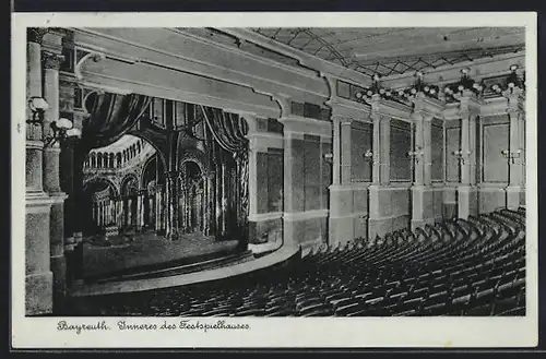 AK Bayreuth, Inneres des Festspielhauses