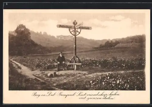 AK Berg en Dal, An der Grenze zu Deutschland und den Niederlanden
